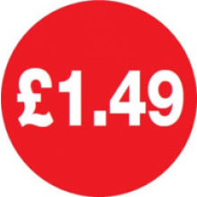 £1.49 Self Adhesive Labels 40mm Roll 500