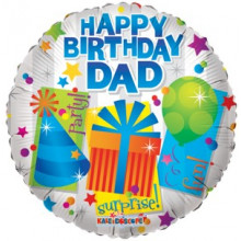 Happy Birthday Dad Foil Balloon