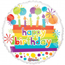 Happy Birthday Foil Balloon Candles