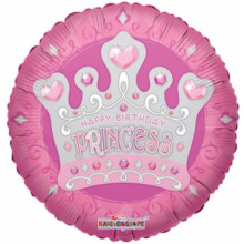 Happy Birthday Princess Foil Balloon