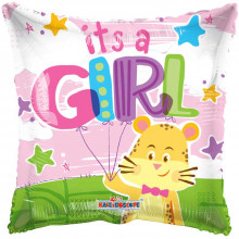 It's A Girl Pillow Foil Balloon