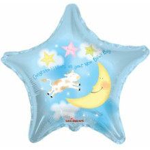 Congrats Baby Boy Star Foil Balloon