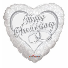 Anniversary Heart Foil Balloon