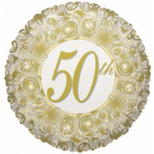50th Wedding Anniversary Foil Balloon
