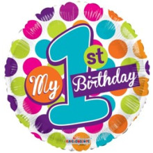 My 1st Birthday Unisex Foil Balloon