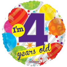 Age 4 Balloons Foil Balloon