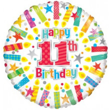 Age 11 Candles Foil Balloon
