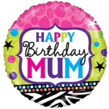 Happy Birthday Mum Foil Balloon