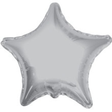 Silver Star Foil Balloon