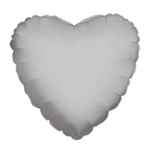 Silver Heart Foil Balloon