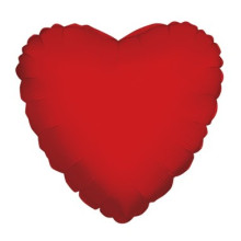 Red Heart Foil Balloon