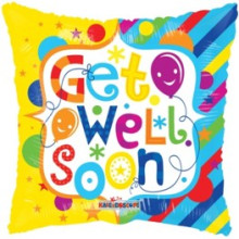 Sq Get Well Soon F/Balloon