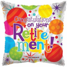 Congrats on your Retirement Foil Balloon