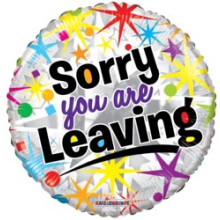Sorry you are Leaving Foil Balloon
