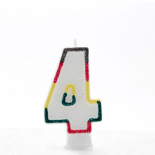Coloured Numeral 4 Candle CN1004