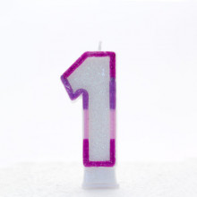 Pink Numeral 1 Candle CN1021