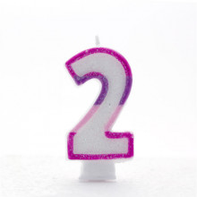 Pink Numeral 2 Candle CN1022