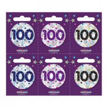 Age 100 Unisex 55mm Small Badges