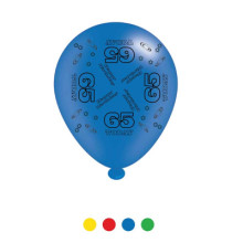 Age 65 Latex Balloons