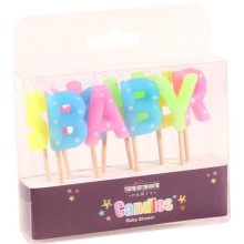 Baby Shower Candles Multi