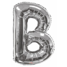 Foil Balloon Letters Silver 'B'