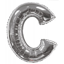 Foil Balloon Letters Silver 'C'