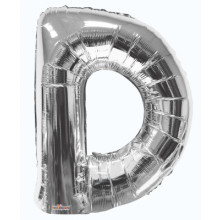 Foil Balloon Letters Silver 'D'