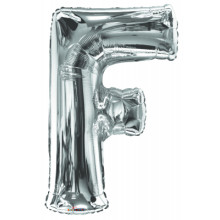 Foil Balloon Letters Silver 'F'