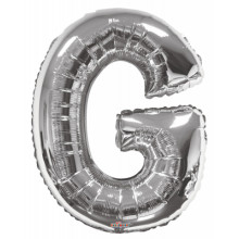 Foil Balloon Letters Silver 'G'