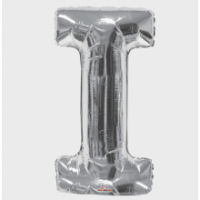 Foil Balloon Letters Silver 'I'