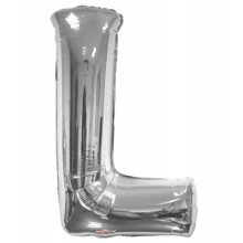 Foil Balloon Letters Silver 'L'