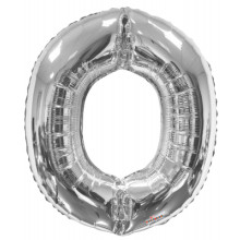 Foil Balloon Letters Silver 'O'