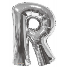 Foil Balloon Letters Silver 'R'