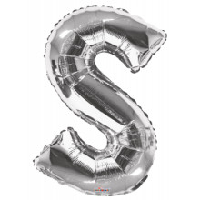 Foil Balloon Letters Silver 'S'