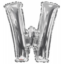 Foil Balloon Letters Silver 'W'