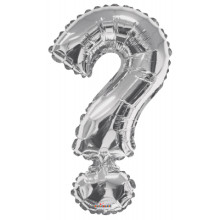 Foil Balloon Silver '?'