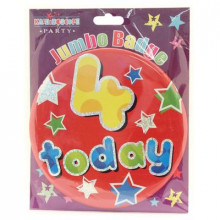 Age 4 Boy 150mm Large Badge