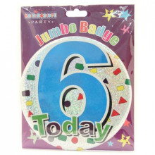 Age 6 Boy 150mm Large Badge