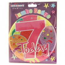Age 7 Girl 150mm Large Badge