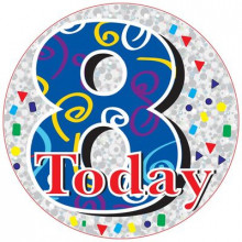 Age 8 Boy 150mm Large Badges
