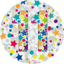 Age 11 Unisex 150mm Badge