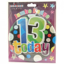 Age 13 Male 150mm Large Badge
