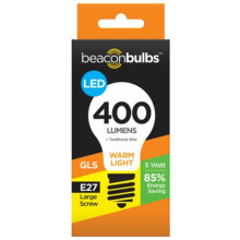 5W LED Light Bulb GLS E27 Screw