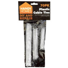 Plastic Cable Ties 70 Assorted