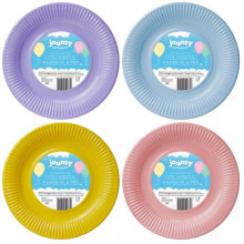 Jaunty Pastel Paper Plates 15 Pack