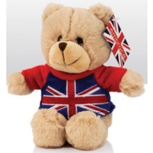 15cm Union Jack T-Shirt Bear Soft Toy