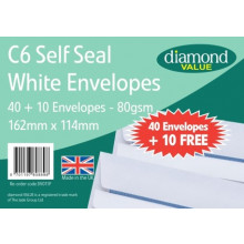 Diamond Value C6 S/S Envs 40+10 Free