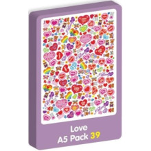 A5 Purple Peach Sticker Pack Clip Strip