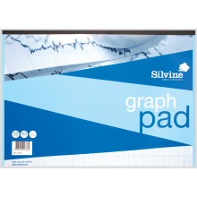 Silvine A3 Graph Pad 50pg 1/5/10mm 90gsm