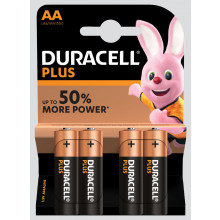 Duracell Plus AA Batteries Pack 4
